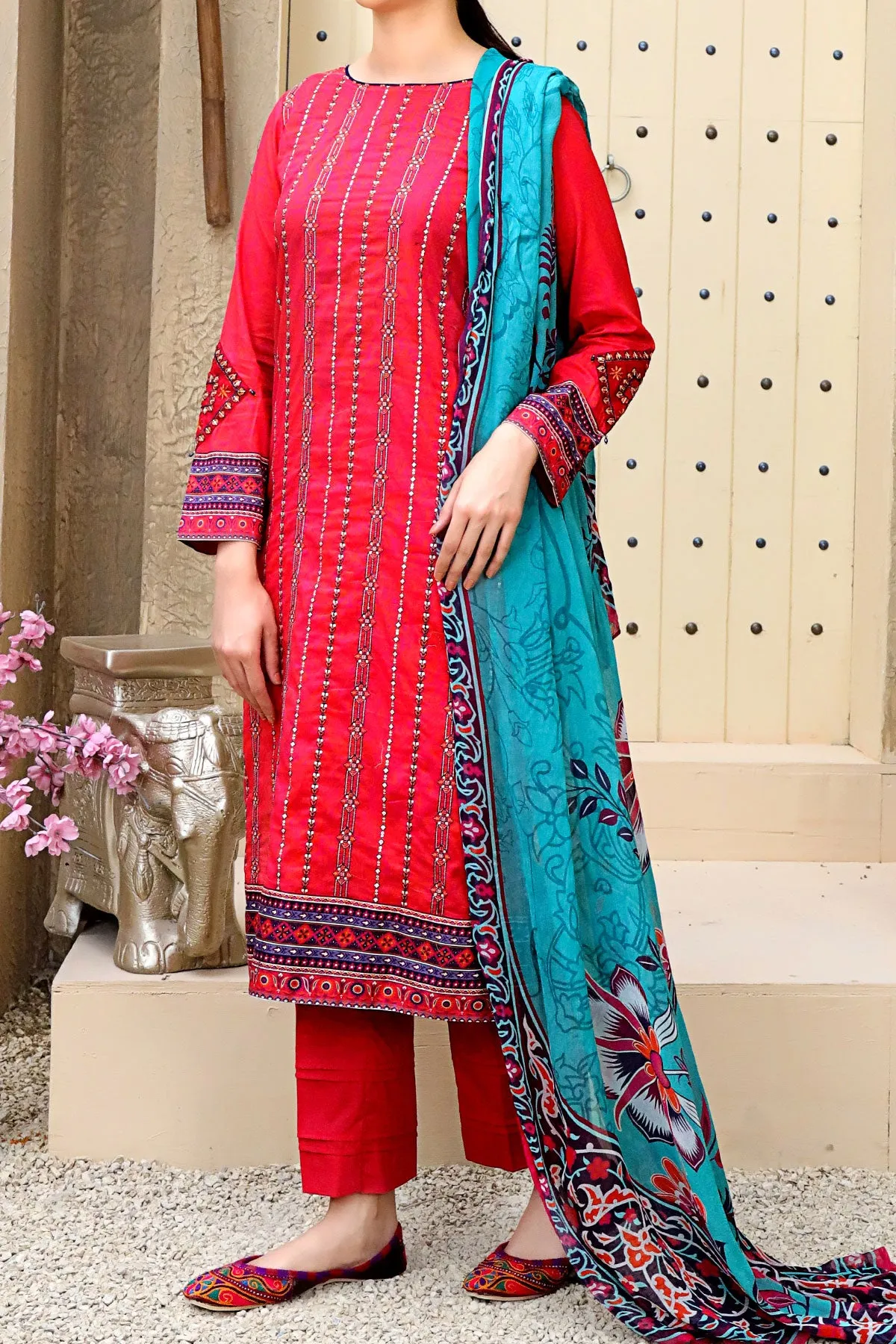 3 PIECE DIGITAL PRINT LAWN| DPC-190