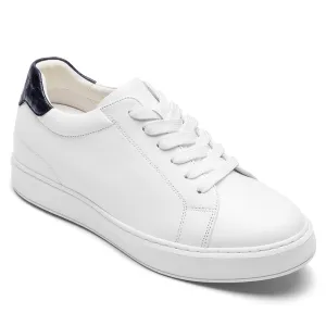 6 CM/2.36 Inches CMR CHAMARIPA White Leather Height-Boosting Casual Shoes