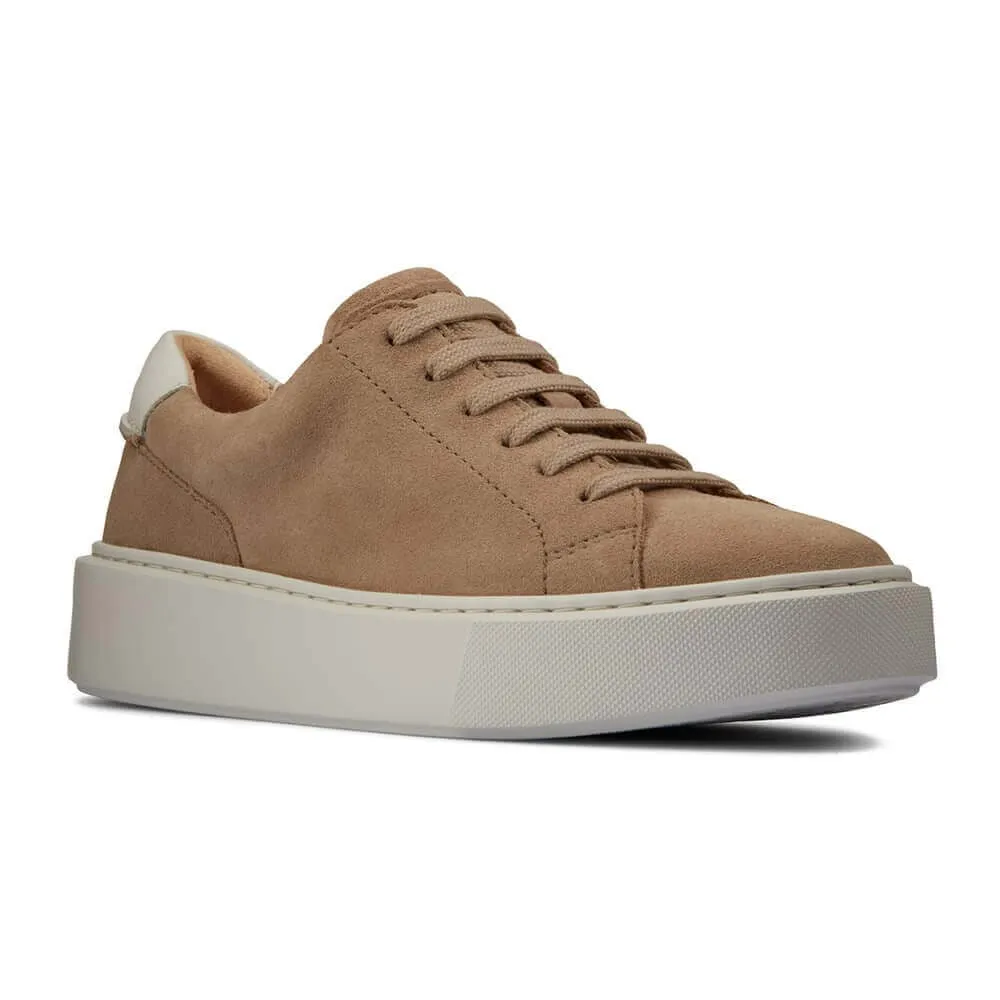 7 CM / 2.76 Inches - CMR CHAMARIPA Elevator Sneakers -Women's Wedge Sneakers - Sand Suede Sneakers That Add Height