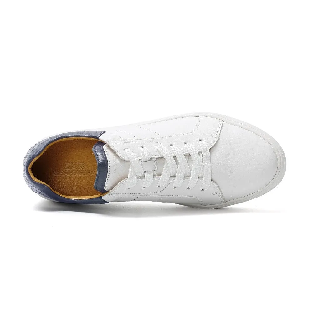 7CM / 2.76 Inches CMR CHAMARIPA Custom White Casual Elevator Sneakers