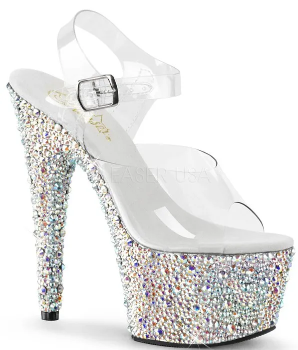 7" Stiletto Rhinestone Platform (BEJEWELED-708MS)