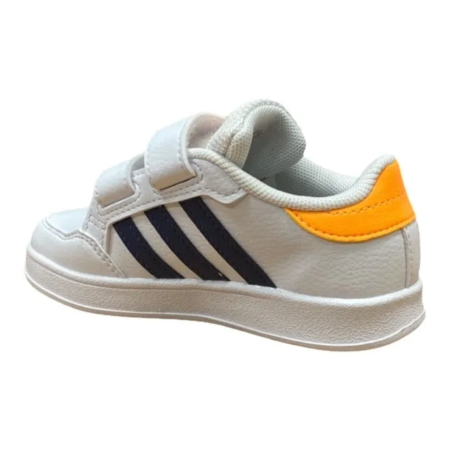 Adidas scarpa sneakers fa ragazzi Breaknet CF I GW2901 bianco-blu-arancio