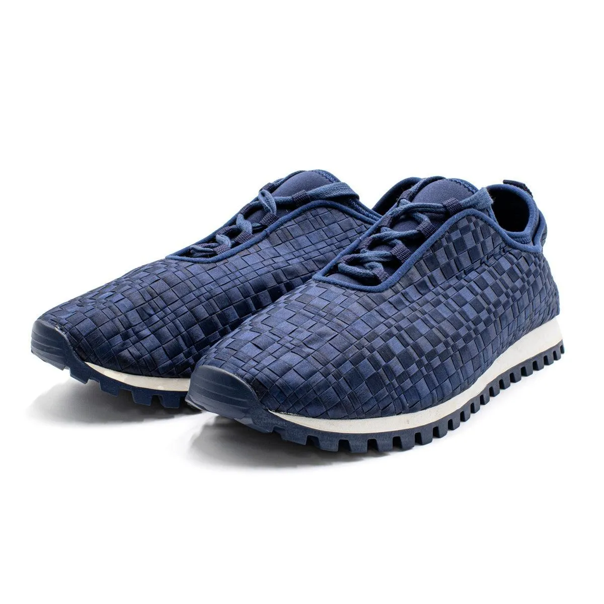 Bcb Generation Lynn Woven Low-Top Sneakers Fabric Blue Colour For Women