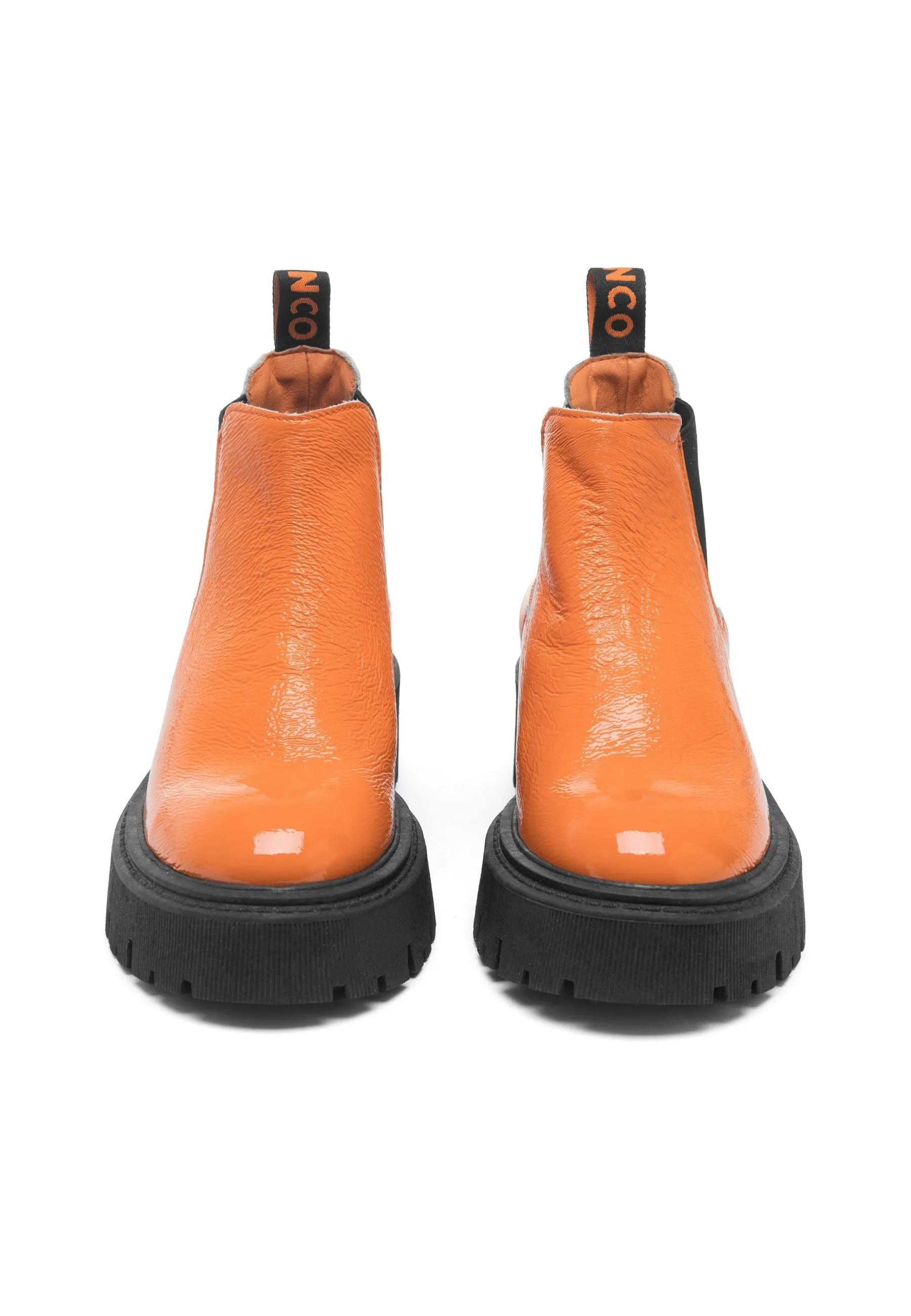 Biagarbi Orange Low Chelsea Boots