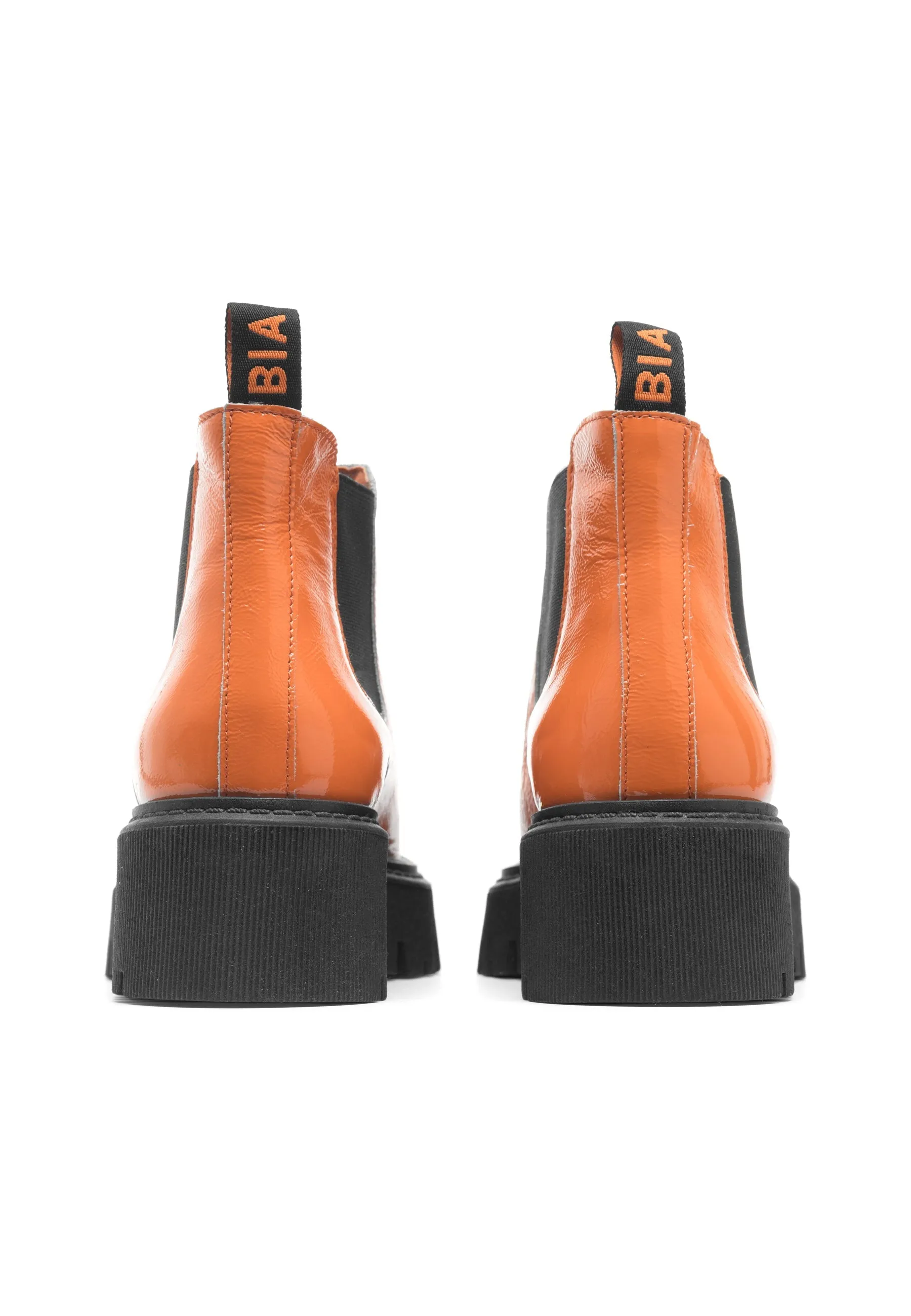 Biagarbi Orange Low Chelsea Boots