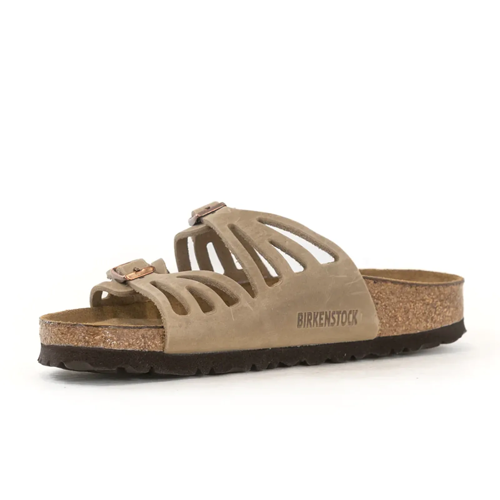 Birkenstock Granada Soft Footbed Slide Sandal (Women) - Tobacco Oiled Leather