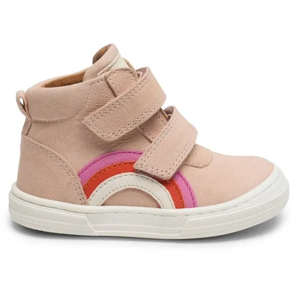 Bisgaard Rainbow Velcro Shoe Nude