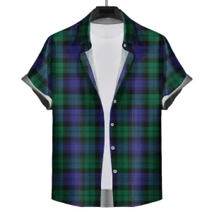 Black Watch Modern Tartan Short Sleeve Button Down Shirt