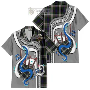 Blair Dress Tartan Short Sleeve Button Shirt with Epic Bagpipe Style