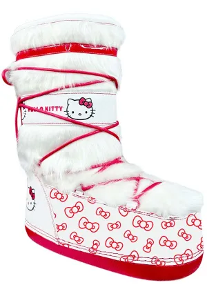 Blizz Hello Kitty [White/Red] | PLATFORM BOOTS [PREORDER]