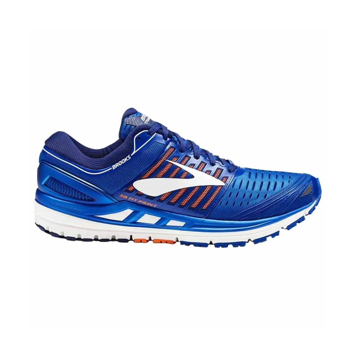 Brooks Transcend 5 Blue Orange White Men's Shoes