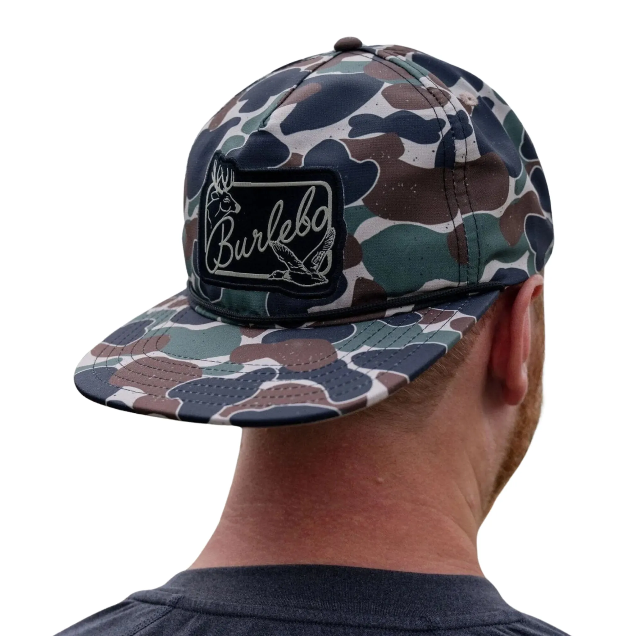 BURLEBO BUCK AND DUCK THROWBACK CAMO HAT - CBADPTC