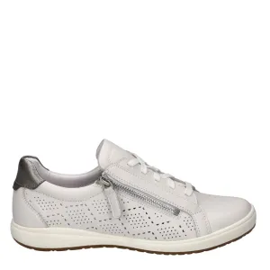 CAREN 65 - WHITE PLATINUM LEATHER