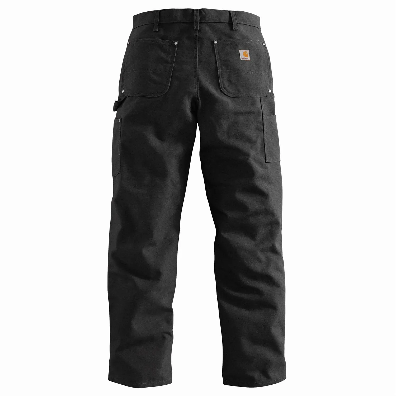 Carhartt Men's Firm Duck Double-Front Work Dungaree_Black