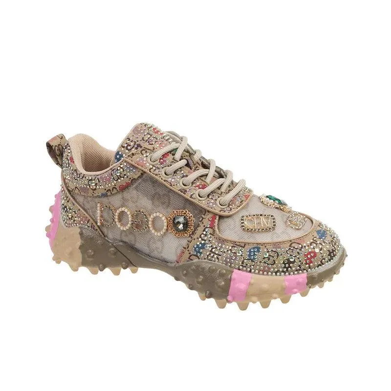 Casual Sneakers Rhinestone Diamond