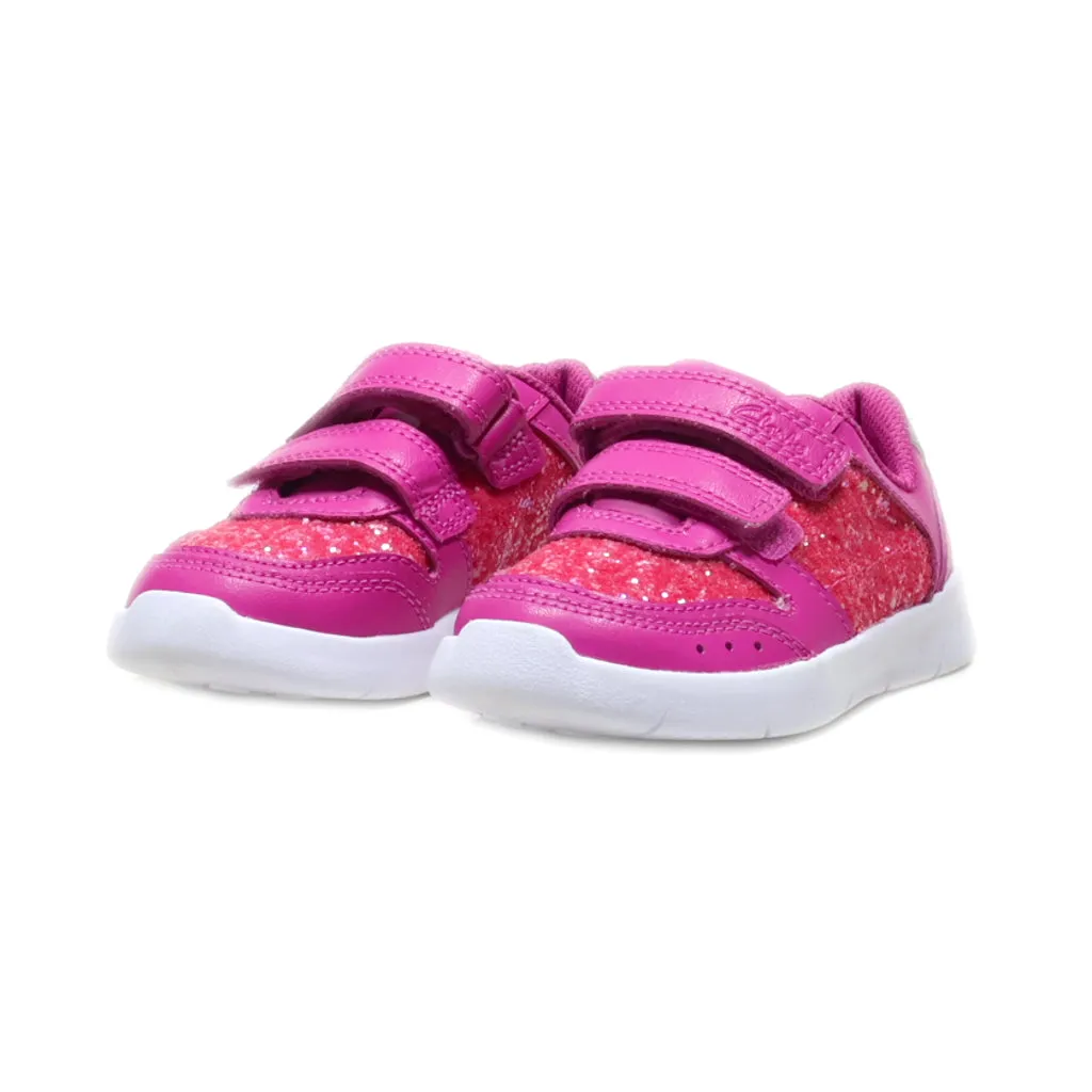 Clarks Sneakers Leather Pink Colour For Kids