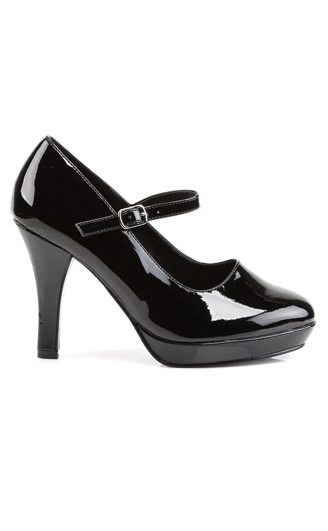 CONTESSA-50X Blk Pat Heels (AU Stock)