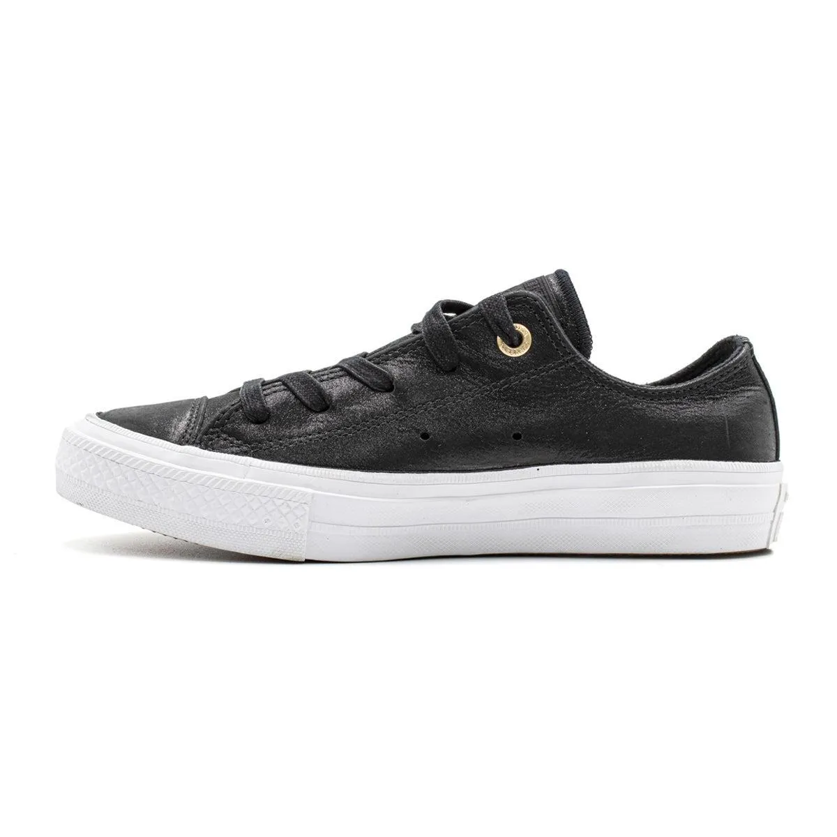 Converse Chuck Taylor Ii Ox Sneakers Fabric Black Colour For Kids