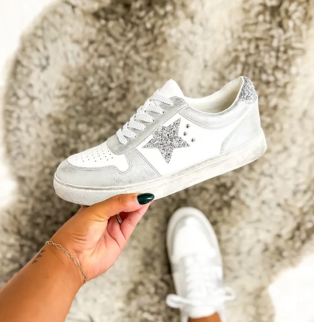 CORKYS Constellation Sneaker Shoes - Silver** - Final Sale