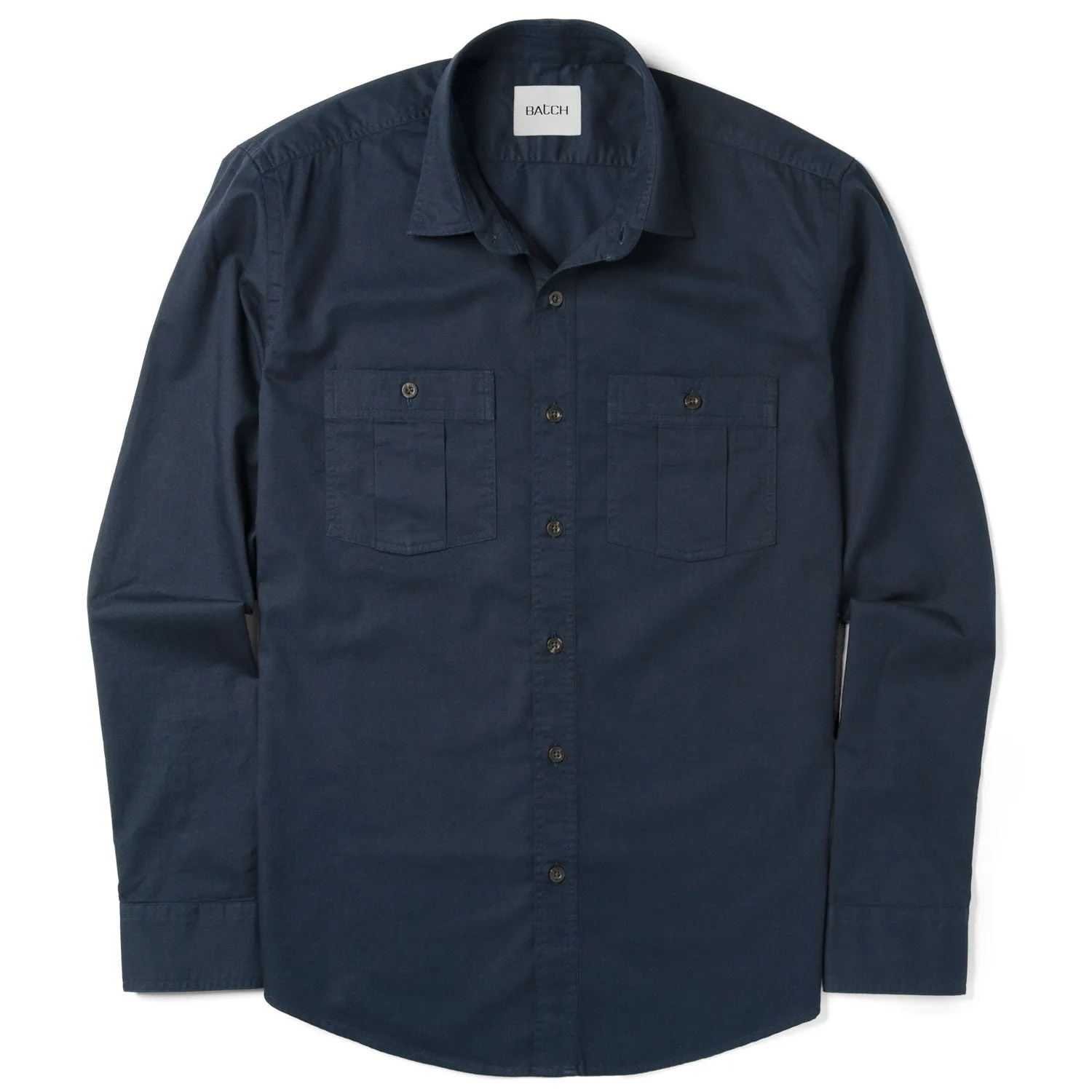 Craftsman Utility Shirt – Navy Blue Cotton Twill