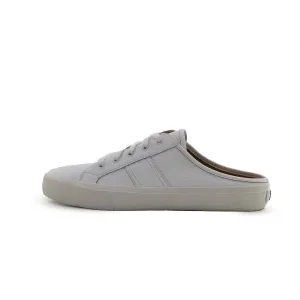 Crown Vintage Floraine Open Back Low-Top Sneakers Leather White Colour For Women