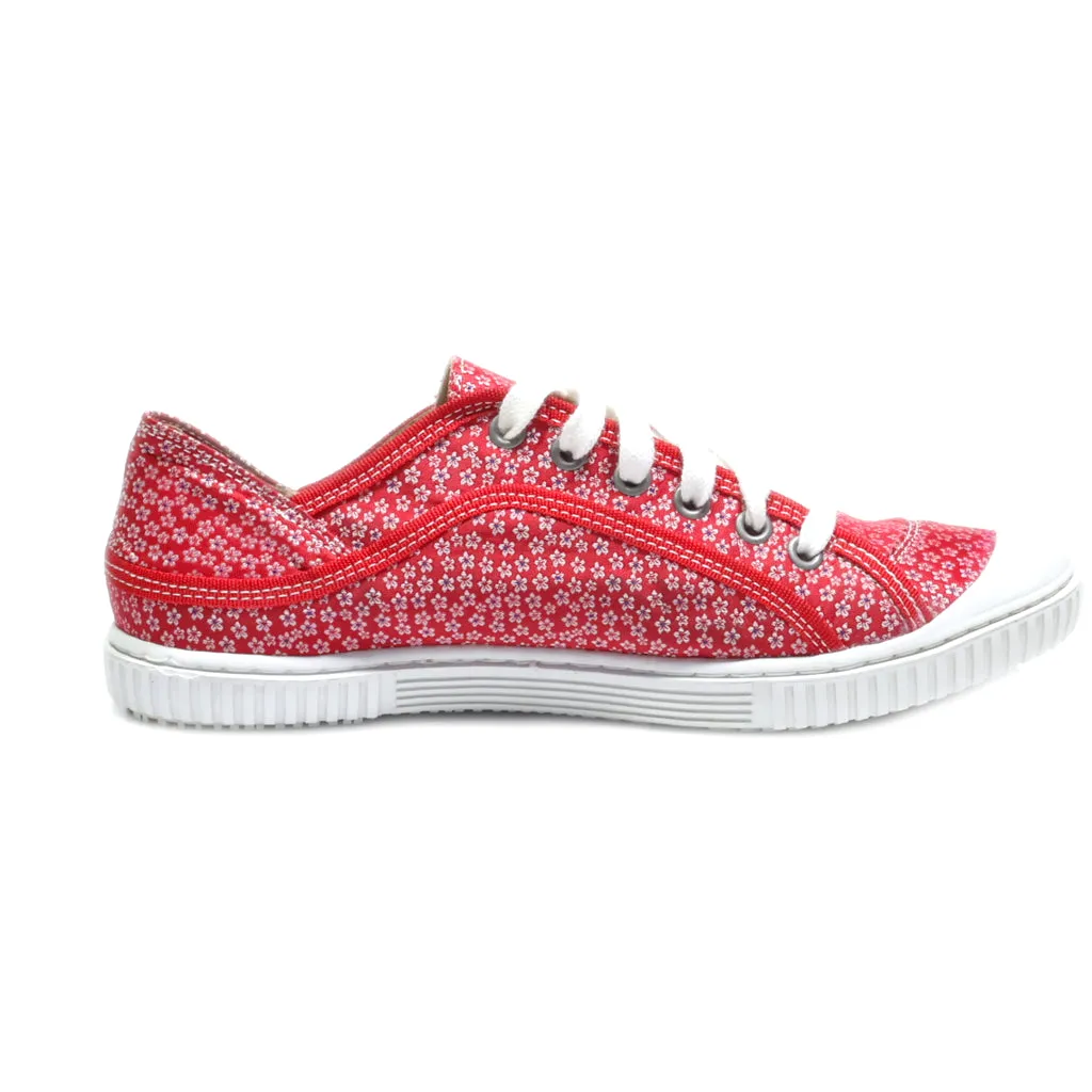 Deerberg Low-Top Sneakers Fabric Red Colour For Women