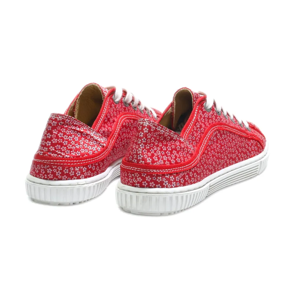 Deerberg Low-Top Sneakers Fabric Red Colour For Women