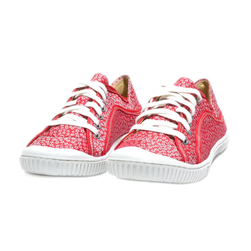 Deerberg Low-Top Sneakers Fabric Red Colour For Women