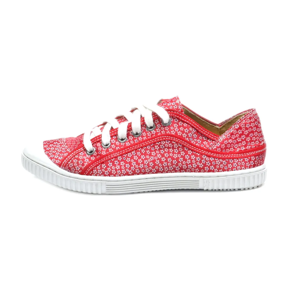 Deerberg Low-Top Sneakers Fabric Red Colour For Women