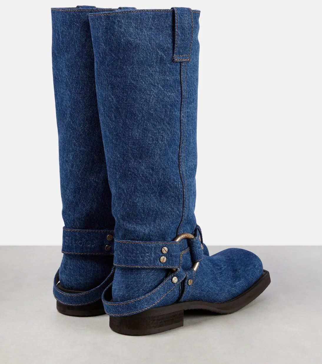 Denim boots balius Acne Studios, blue