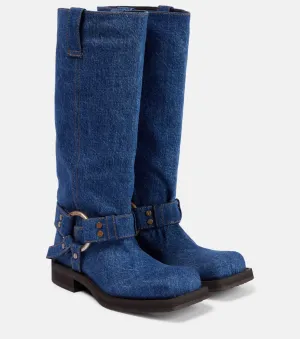 Denim boots balius Acne Studios, blue