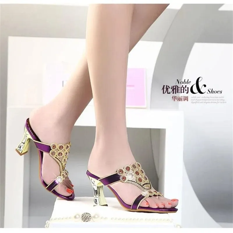 Diamond High Heels Sandals