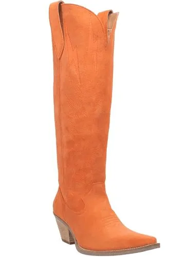 Dingo Women's Orange Thunder Road Snip Toe Cowgirl Boots DI597-OR