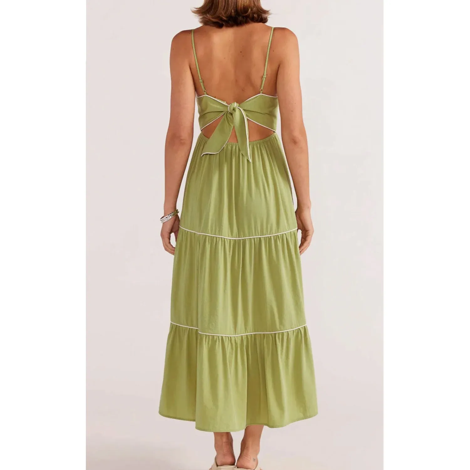 Dress Alexe Tie Back - Matcha