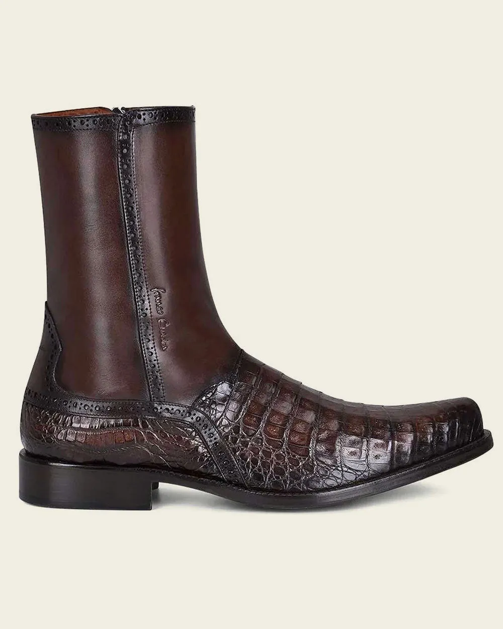 Dress brown ultra exotic boot