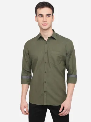 Duck Green Checked Slim Fit Semi Casual Shirt | JadeBlue