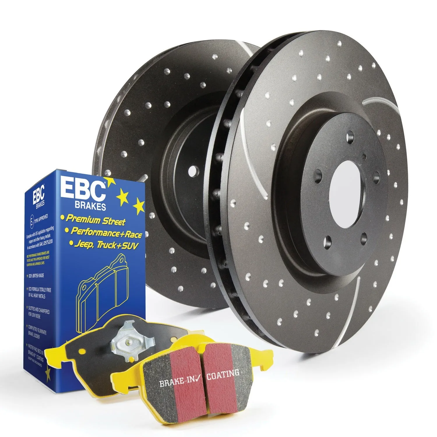 EBC Brakes S5KF1246 S5 Kits Yellowstuff And GD Rotors