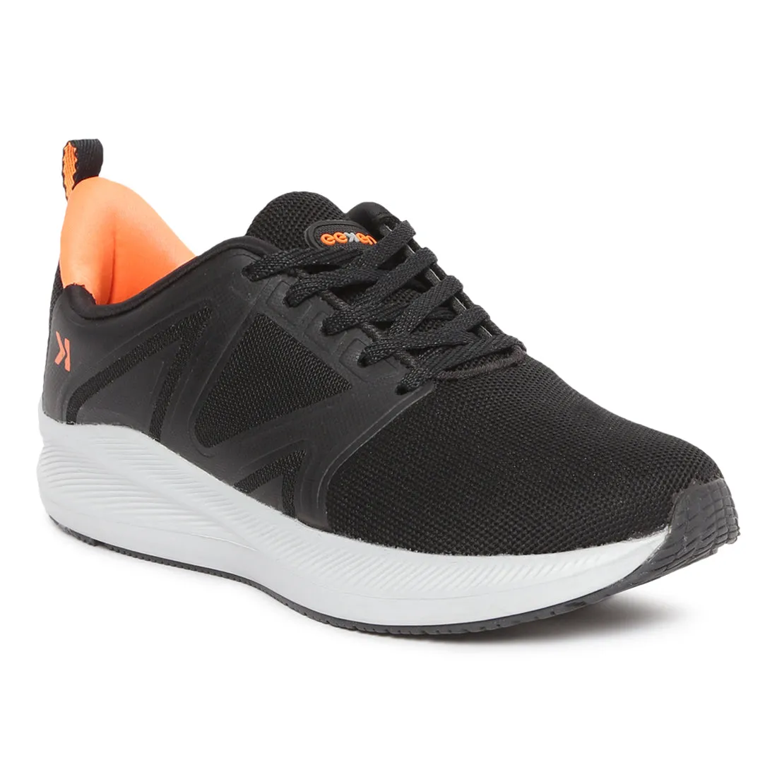 Eeken ESHGIA124 Black And Orange Athleisure Shoes For Men