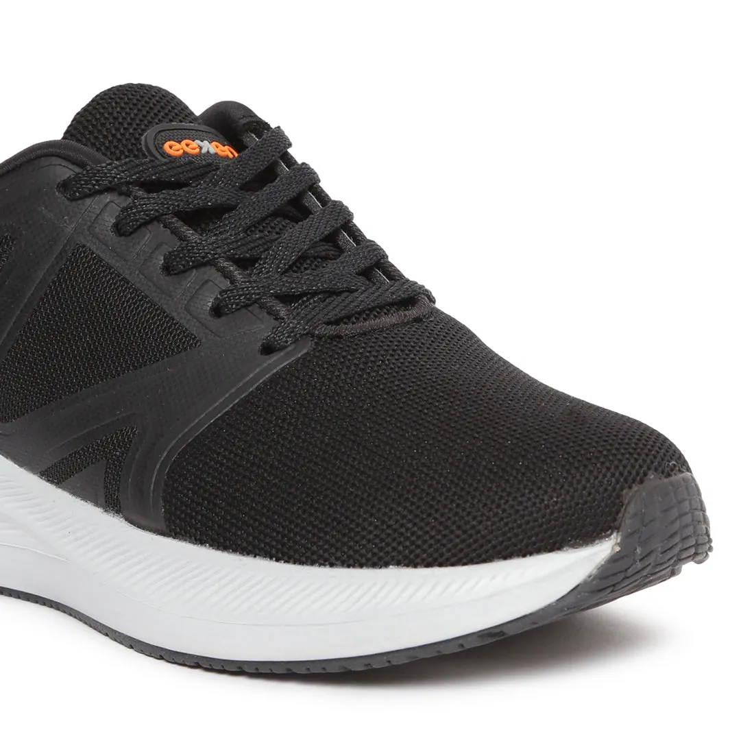 Eeken ESHGIA124 Black And Orange Athleisure Shoes For Men