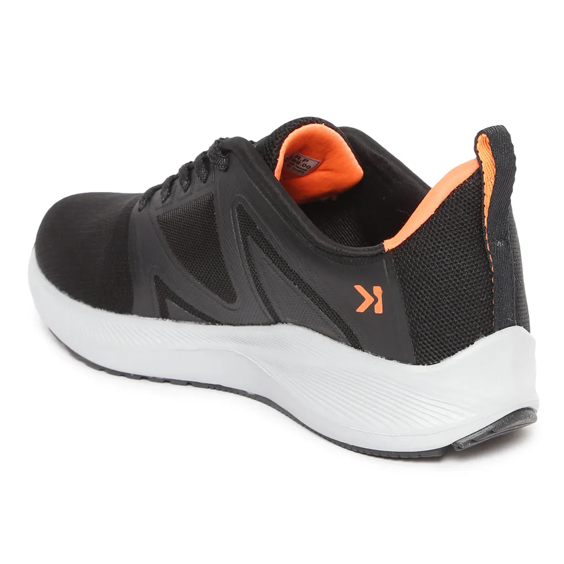 Eeken ESHGIA124 Black And Orange Athleisure Shoes For Men