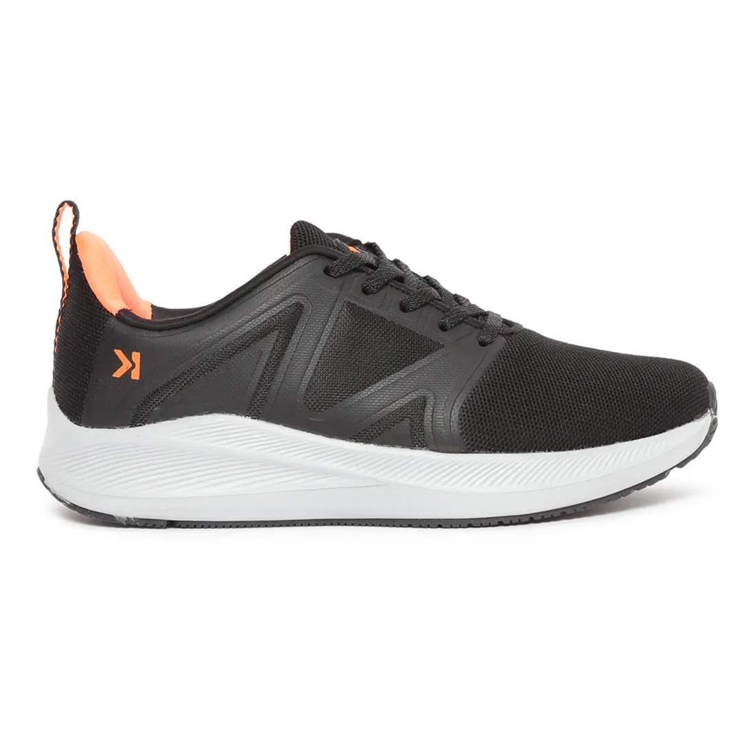 Eeken ESHGIA124 Black And Orange Athleisure Shoes For Men