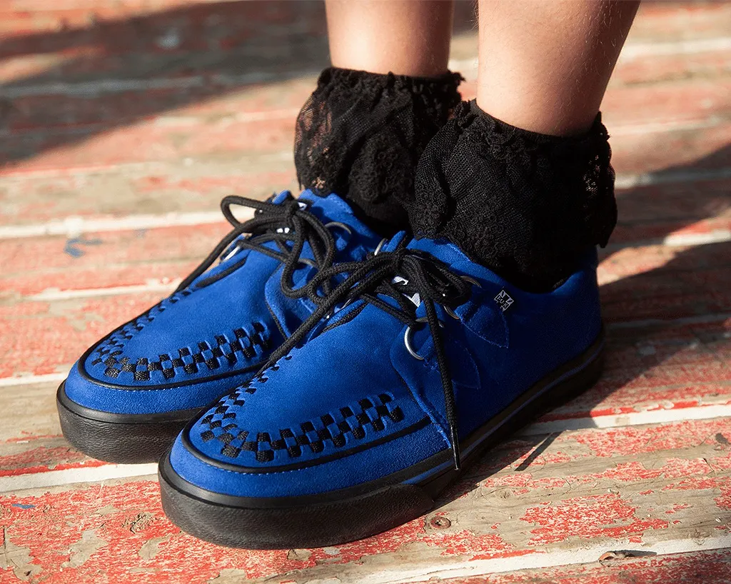 Electric Blue Suede D-Ring Sneaker