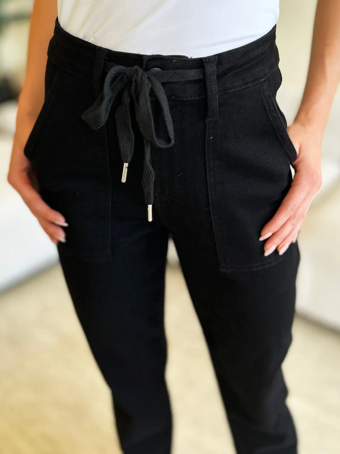 Explore More Collection - Judy Blue Full Size High Waist Double Roll Cuff Jeans