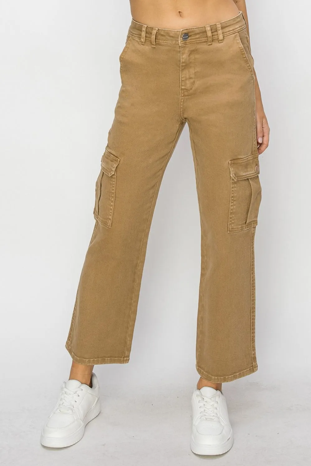 Explore More Collection - Risen Full Size High Rise Cargo Jeans