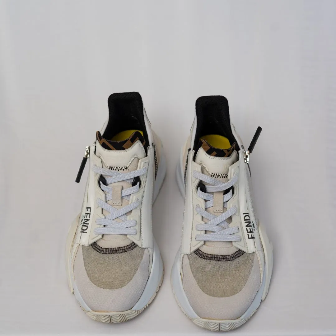 Fendi Flow Sneakers in Nylon & Suede, 38