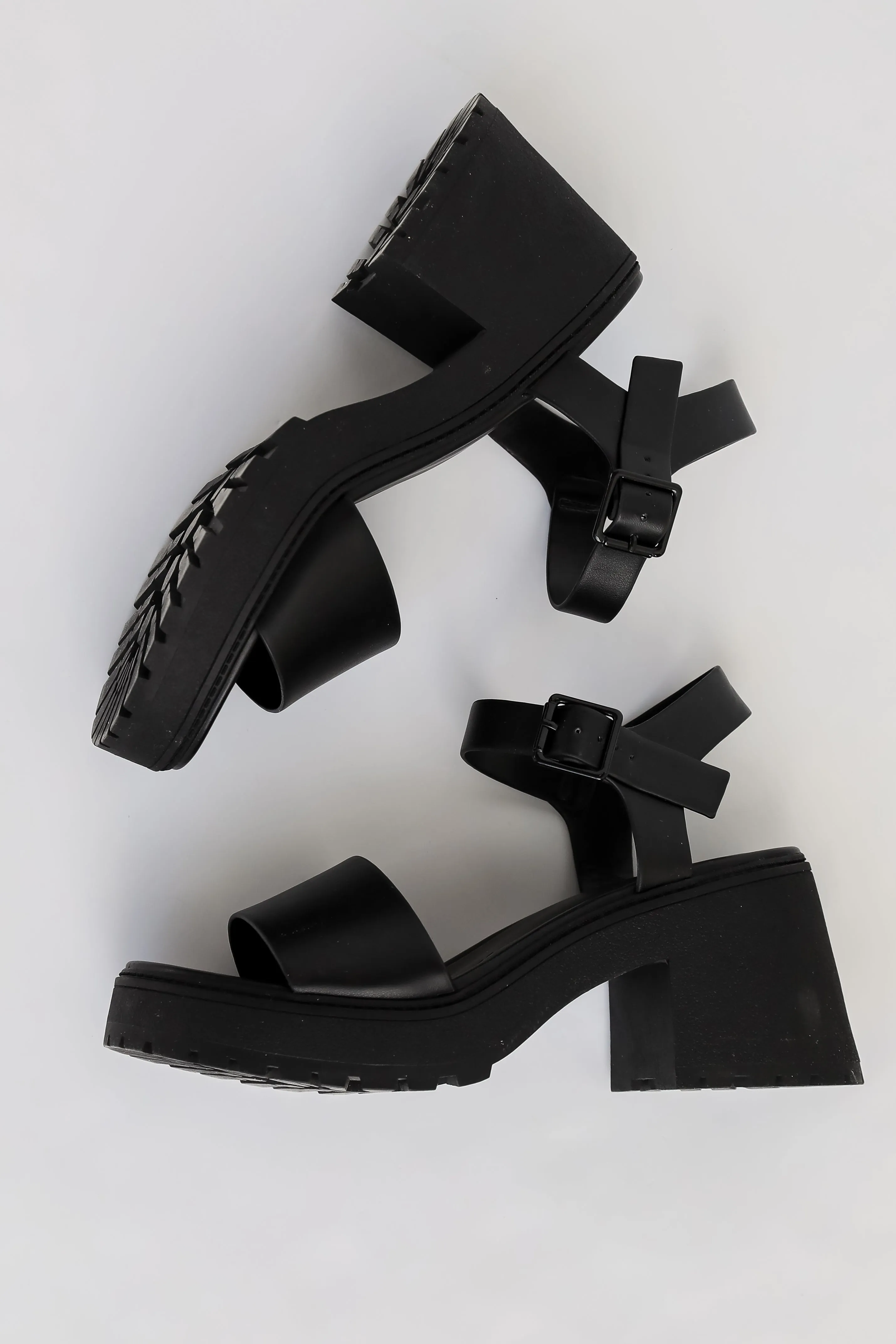 FINAL SALE - Bold Soul Black Platform Heels