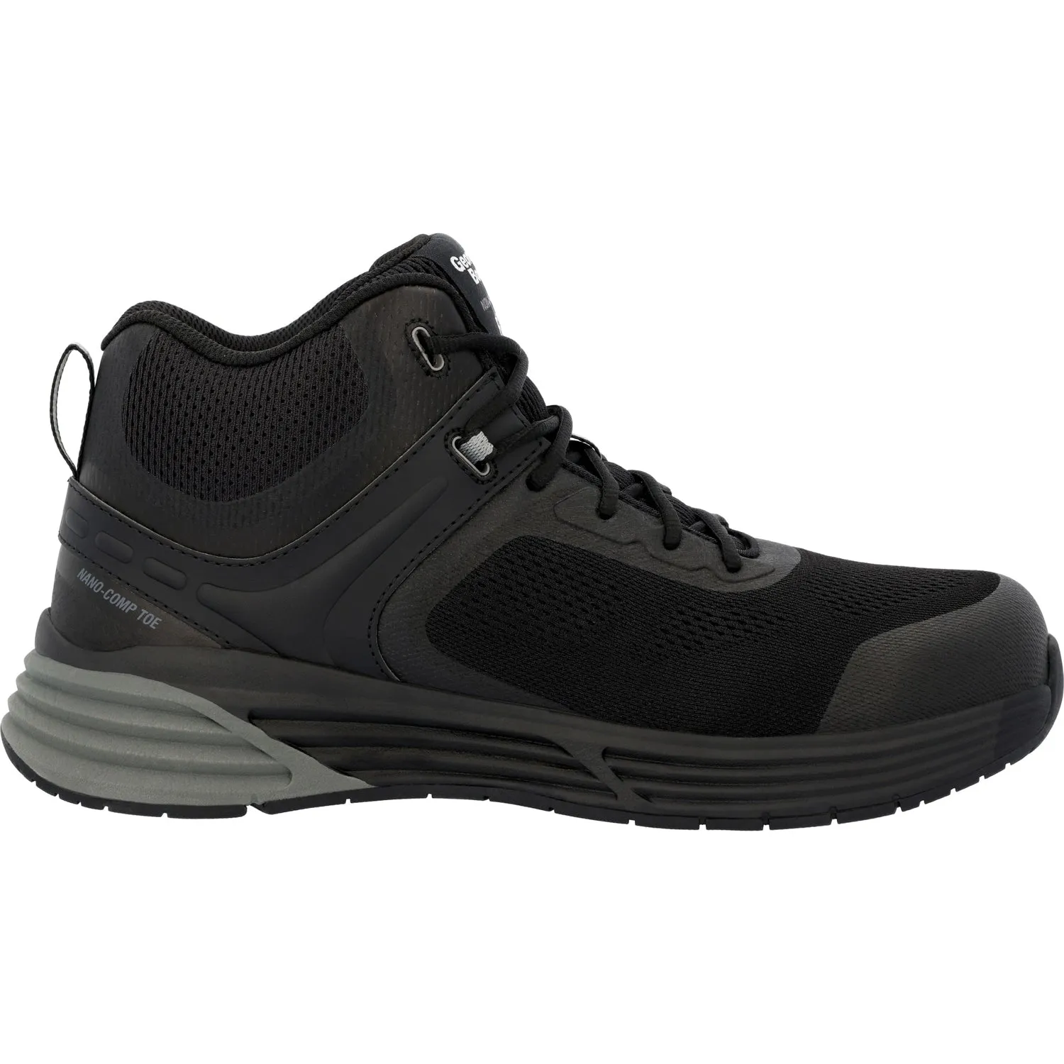 Georgia Mens Durablend Sport CT Hi-Top Black Mesh Work Boots