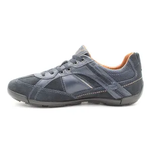 Geox Low-Top Sneakers Leather Blue Colour For Men