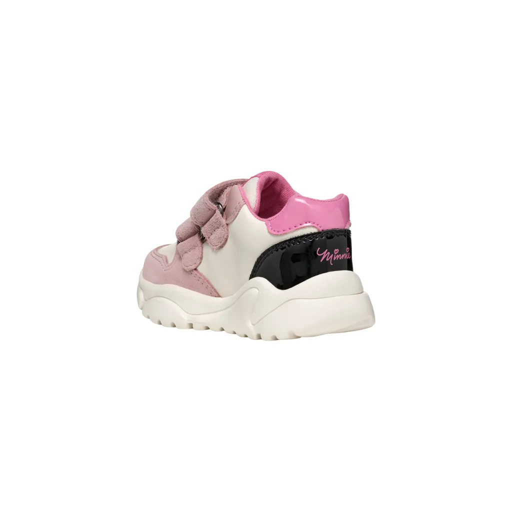 Geox scarpa da bambina co strappo Ciuciuf Minnie Disney B465QB 05422 C1MA8 avorio-rosa antico