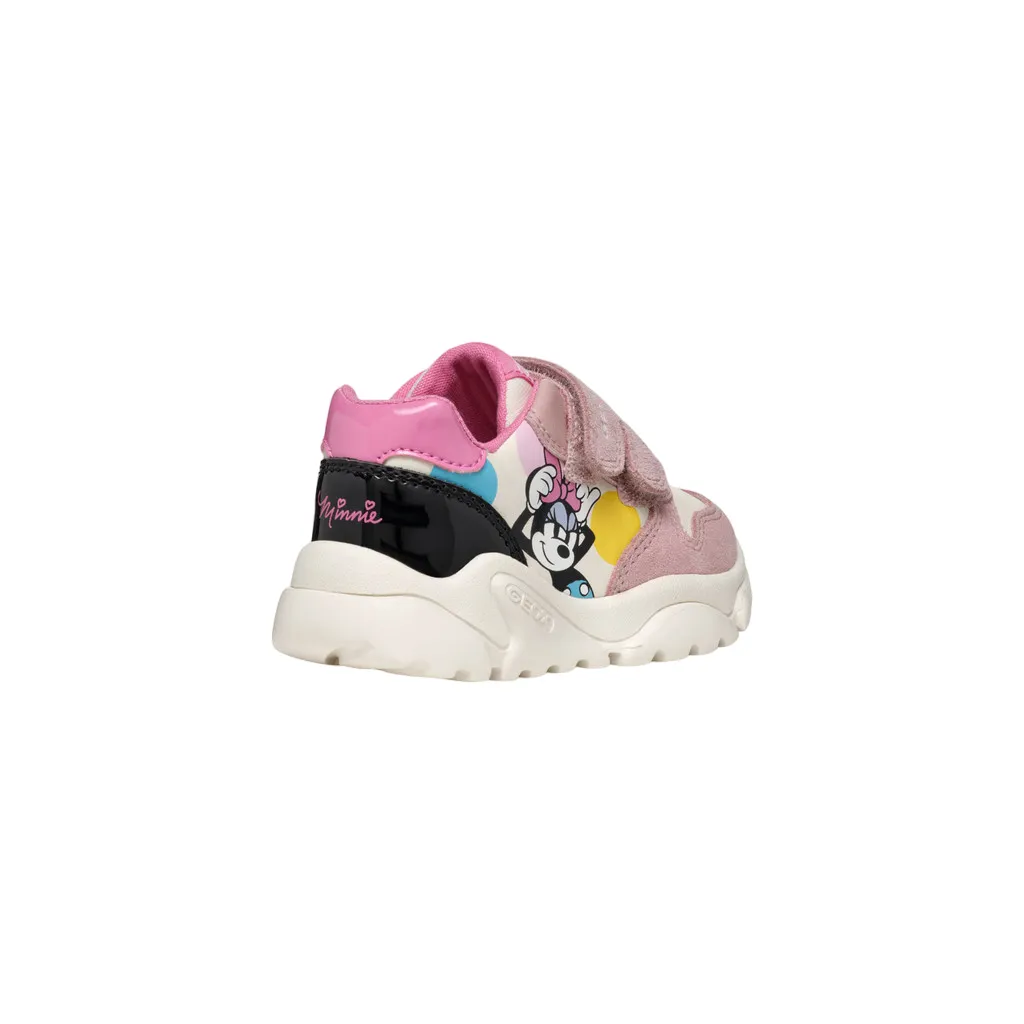 Geox scarpa da bambina co strappo Ciuciuf Minnie Disney B465QB 05422 C1MA8 avorio-rosa antico